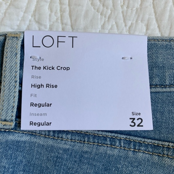 Loft kick crop high rise jeans - Picture 5 of 5